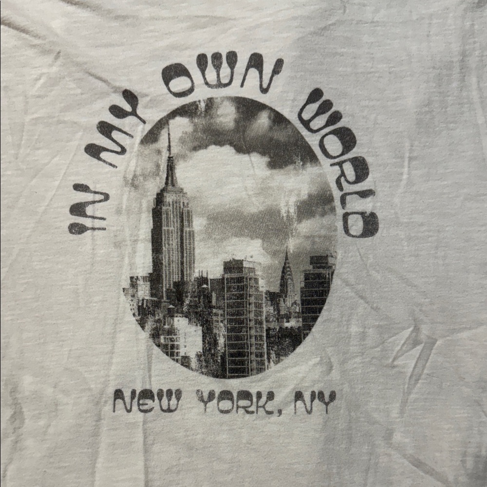 Aerie Cream Graphic T-Shirt - Picture 3 of 3